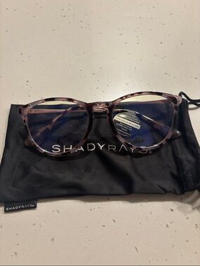 Shady Rays Women’s Round Blue Light Blocking Glasses — Tortoise Pink